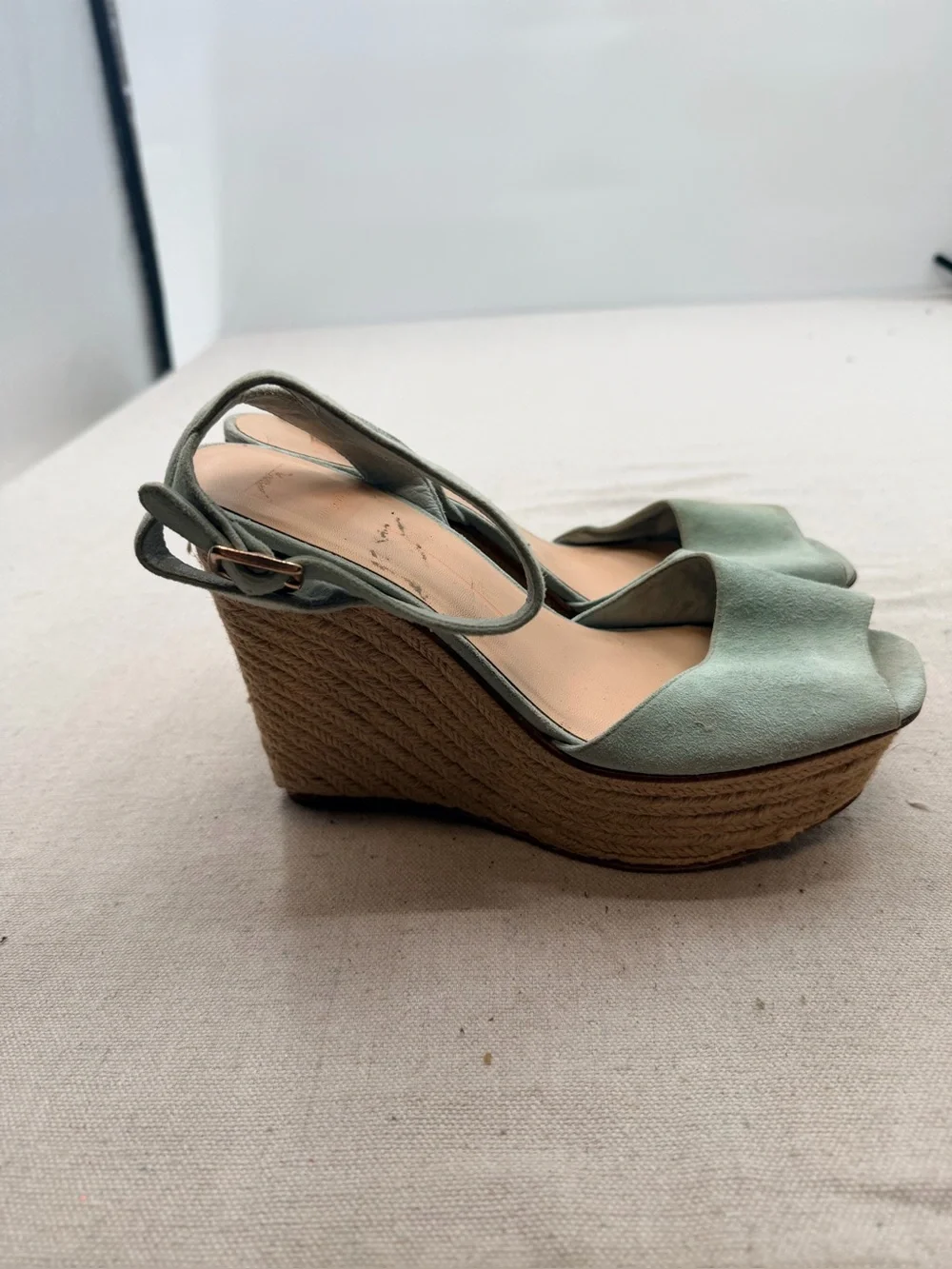 Dolce Vita Women’s Mint Green Espadrille Wedge Sandals